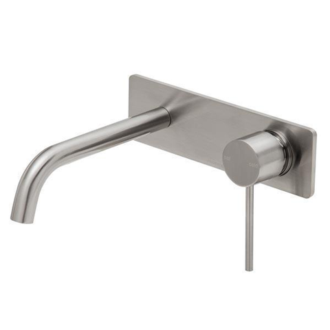 Phoenix Vivid Slimline Wall Basin Set 180mm Curved-Brushed Nickel