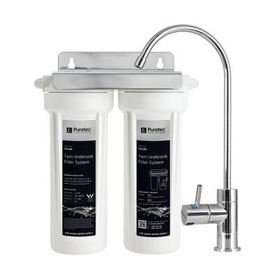 Puretec Twin Undersink System Ts100 C/W Dfu180 Faucet & Px051/Gc051 - Burdens Plumbing