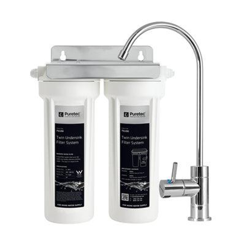 Puretec Twin Undersink System Ts100 C/W Dfu180 Faucet & Px051/Gc051