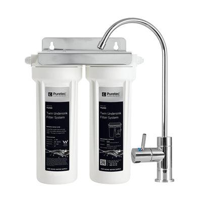 Puretec Twin Undersink System Ts200 C/W Dfu130 Faucet Px051/Cb951 - Burdens Plumbing