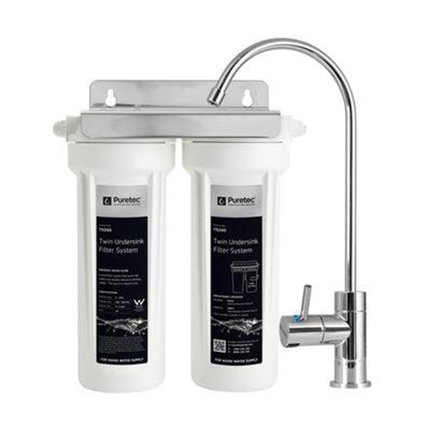 Puretec Twin Undersink System Ts200 C/W Dfu130 Faucet Px051/Cb951