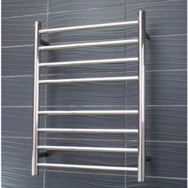 Radiant Rnd Heated Towel Ladder Polished Cp 530X700  Left Hand
