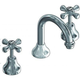 Ram Merino Basin Set with Gooseneck Spout White & Chrome