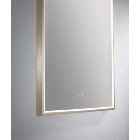 Remer Arch 500D Brushed Brass Led Mirror 510H X 910W X 40D Ar50D-Bb