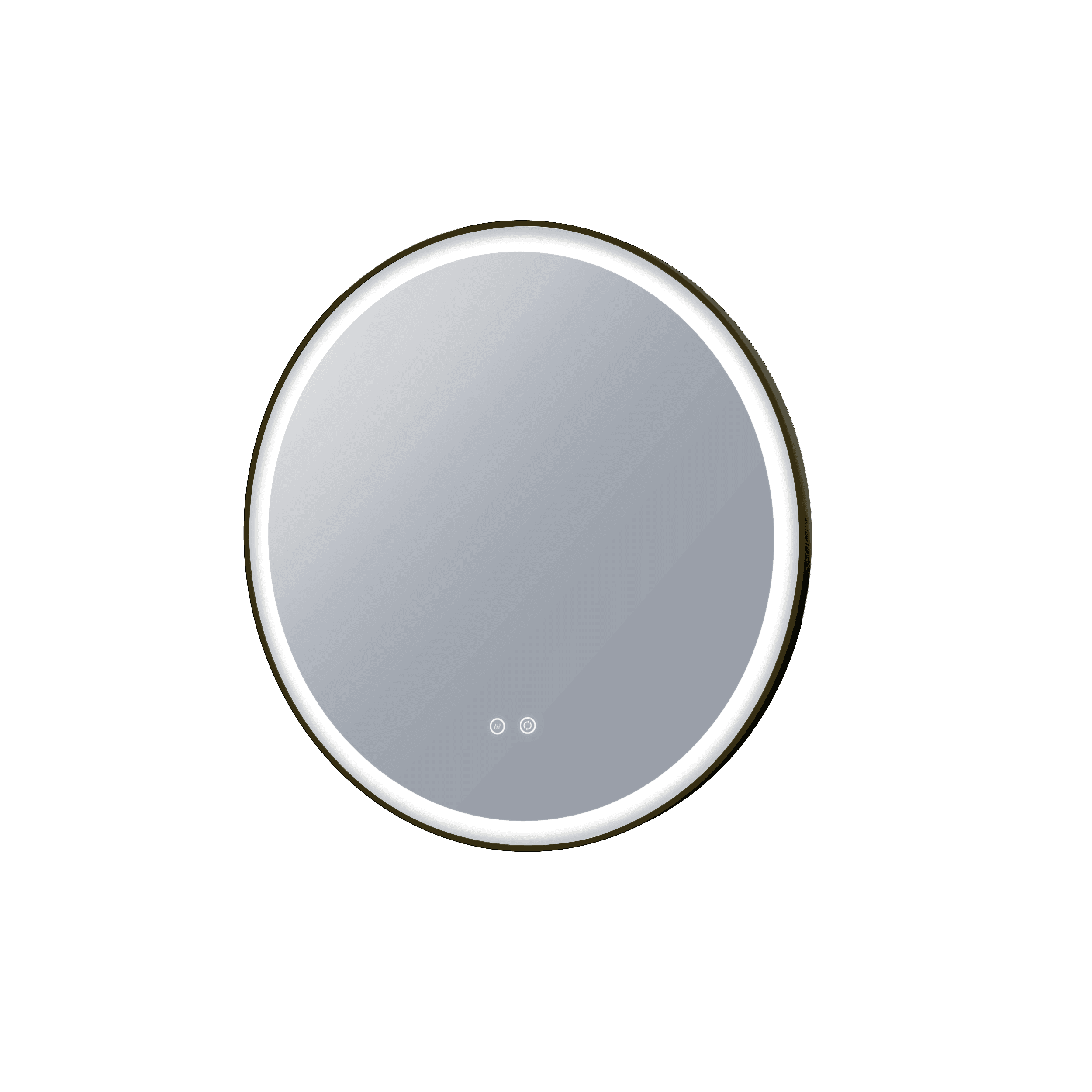 Remer Eclipse 600 Black Led Mirror 600W X 600H X 33D E60D-Mb - Burdens Plumbing