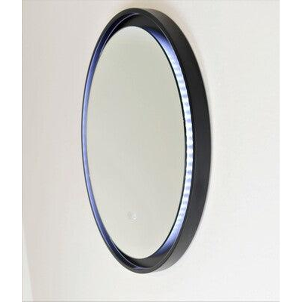 Remer Eclipse 800 Black Led Mirror 800W X 800H X 33D E80D-Mb