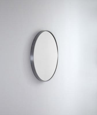 Remer Modern Round 610 Gun Metal Mirror 610W X 610H X 40D Mr61-Gm - Burdens Plumbing