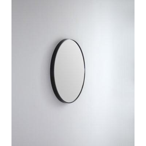 Remer Modern Round 610 Matt Black Mirror 610W X 610H X 40D Mr61-Mb