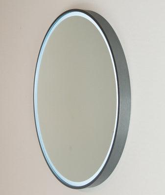 Remer Sphere 600 Gun Metal Led Mirror 610W X 610H X 40D S60-Gm - Burdens Plumbing