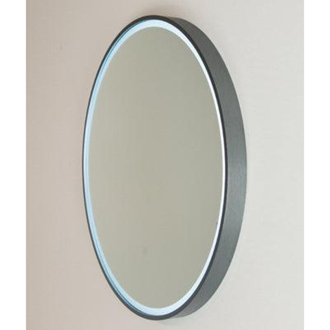 Remer Sphere 600 Gun Metal Led Mirror 610W X 610H X 40D S60-Gm