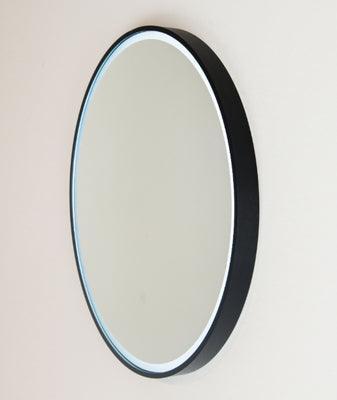 Remer Sphere 600 Matt Black Led Mirror 610W X 610H X 40D S60-Mb - Burdens Plumbing