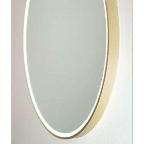 Remer Sphere 600Db Brushed Brass Led Mirror 610W X 610H X 40D S60Db-Bb