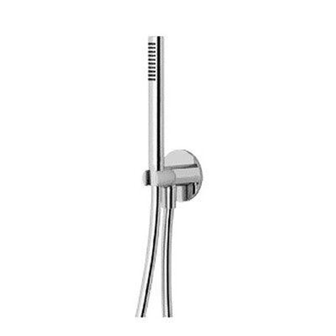 Streamline Arcisan Tubular Handshower On Fixed Wall Bracket Brushed Rose Gold