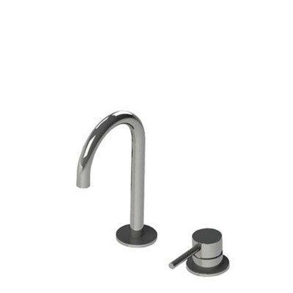 Streamline Axus Pin Lever 2 Hole Basin Mixer Brushed Gun Metal