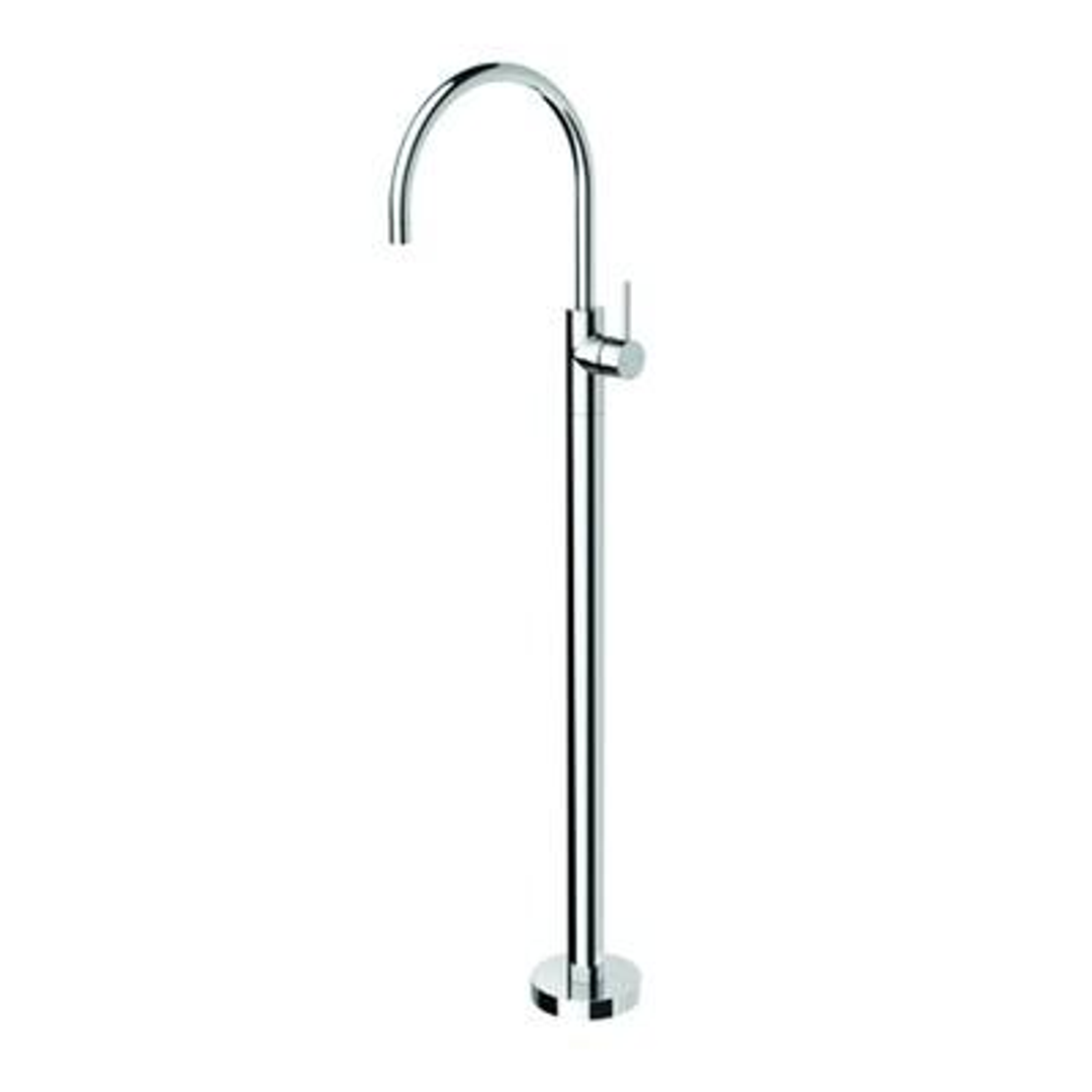 Streamline Axus Pin Lever Free Standing Bath Mixer Brushed Brass