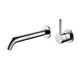 Streamline Axus Pin Wall Mount Basin/Bath Mixer 2 Plate 220 Spout Lever Up Brush Brs *External Only*