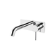 Streamline Axus Pin Wall Mounted Basin/Bath Mixer Brush Brass 150mm Spout *External Only*