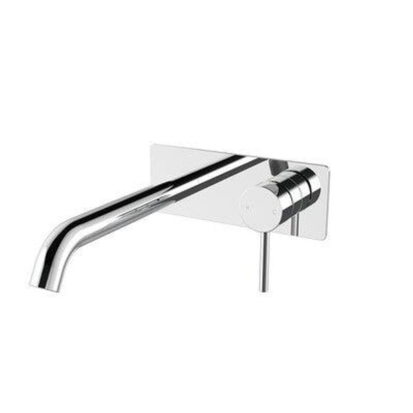 Streamline Axus Pin Wall Mounted Basin/Bath Mixer Rose Gold 220mm Spout *External Only*