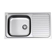 Stylus Radiant 820Mm Single End Bowl Sink 0Th - Reversible