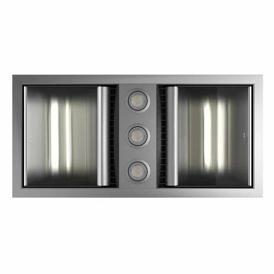 Tastic Neo Dual - Bathroom Heater, Exhaust Fan & Light - Silver - Burdens Plumbing