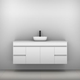TIMBERLINE BARGO VANITY 600MM CENTRE WG BASIN SILKSURFACE AC TOP WALL HUNG