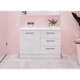 TIMBERLINE DAKOTA VANITY 1050MM RIGHT WG BASIN SILKSURFACE UC TOP WALL HUNG