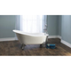 V+A Shropshire Freestanding Bath Polished Chrome Ball & Claw Feet 1537mm