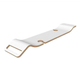 V+A Tombolo 08 Contemporary Bath Rack White Laminate Finish