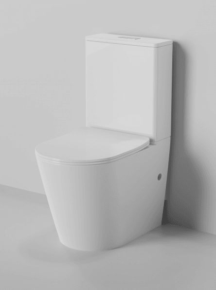 Zumi Zero Rimless Extra High Toilet Suite - Burdens Plumbing