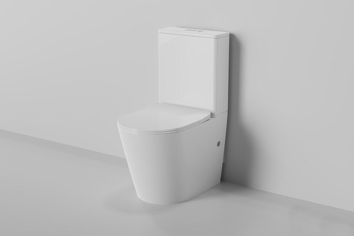Zumi Zero Rimless Extra High Toilet Suite - Burdens Plumbing