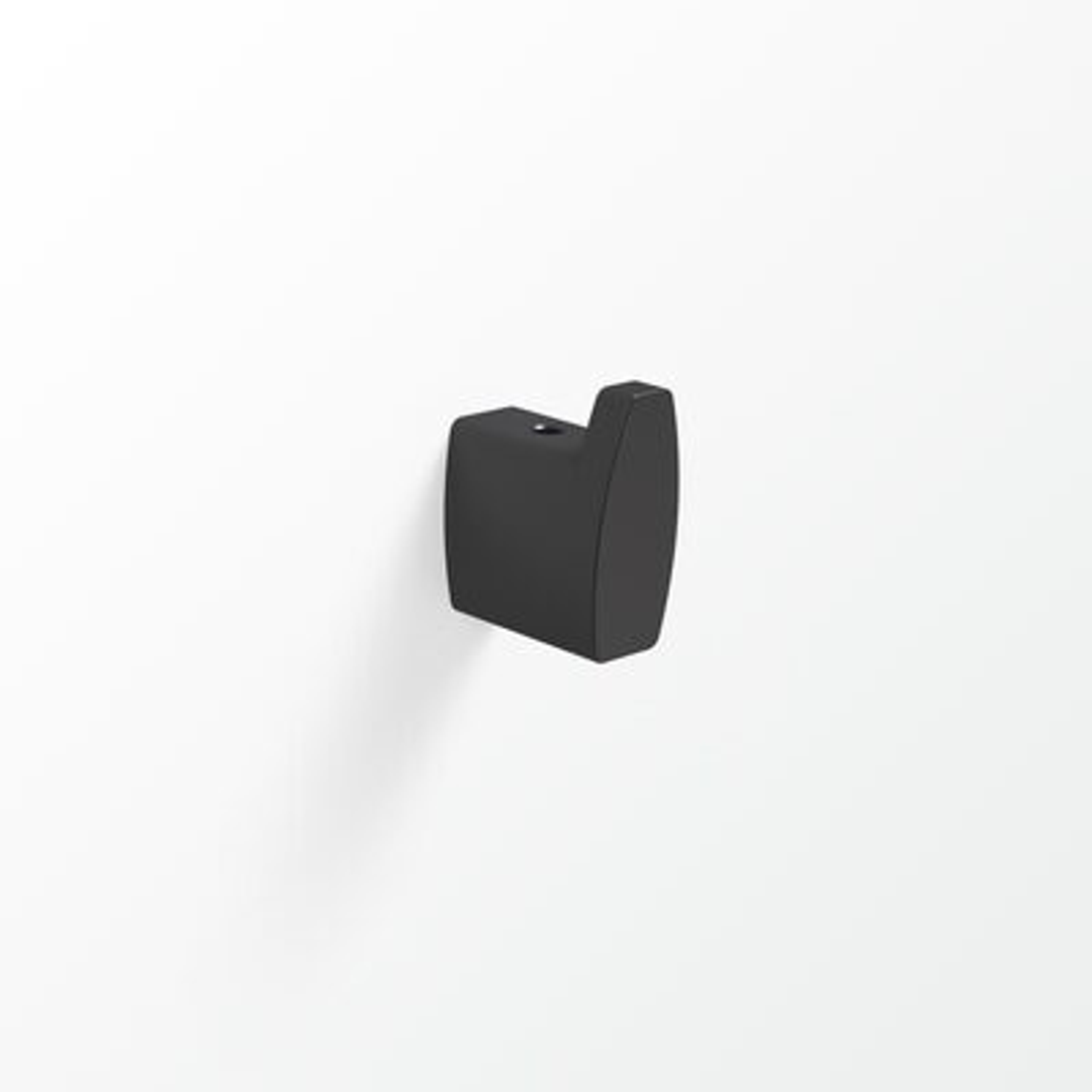 Xylo Robe Hook In Matt Black(Avenir P#:Xyrh Mb)