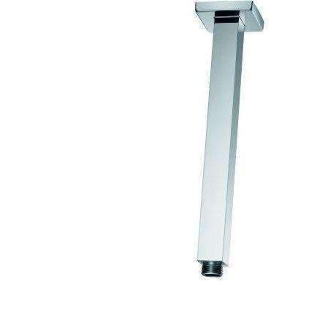 Aspire Unity Shower Ceiling Dropper Square Brass 400mm