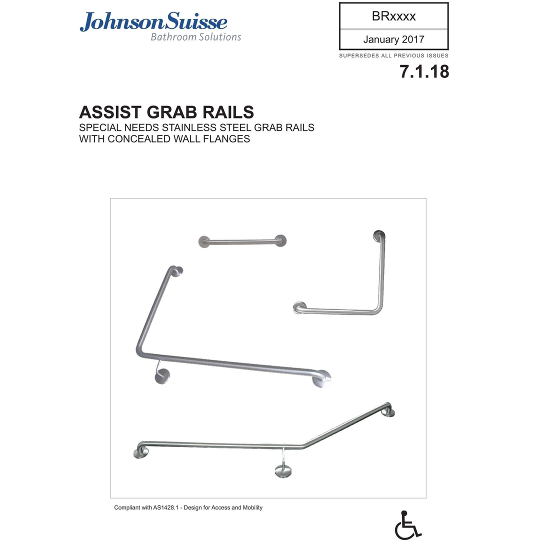 Gemini Grab Rail Straight 300mm  Br1030