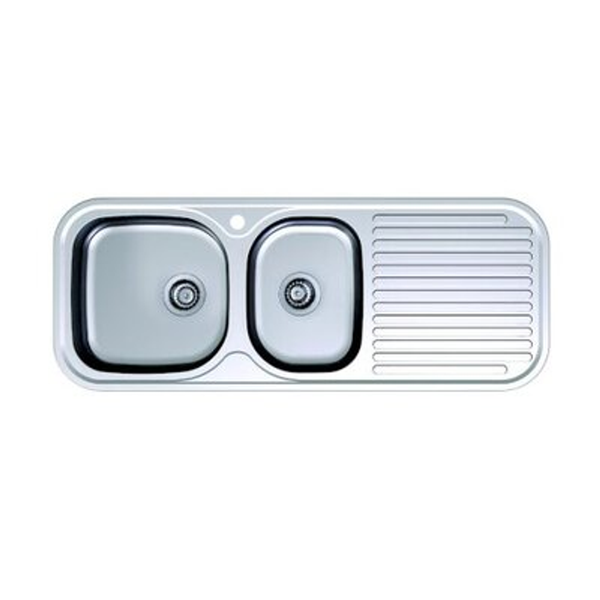 Stylus Radiant 1230mm 1.75 Bowl Sink R180 1 Tap Hole Right