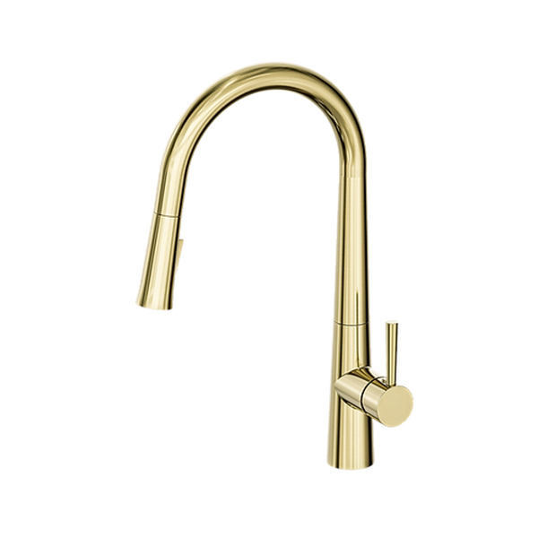 Enhance Nobel Plus Pull Down Sink Mixer Pin Lever Brushed Gold