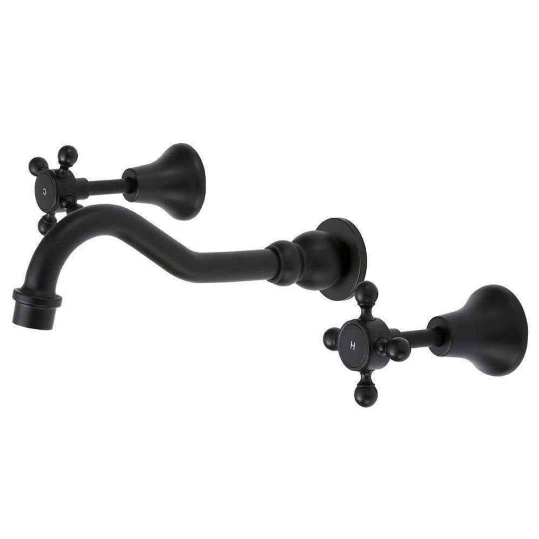 Fienza Lillian Shepherds Crook Bath Set Matte Black 336102Bk