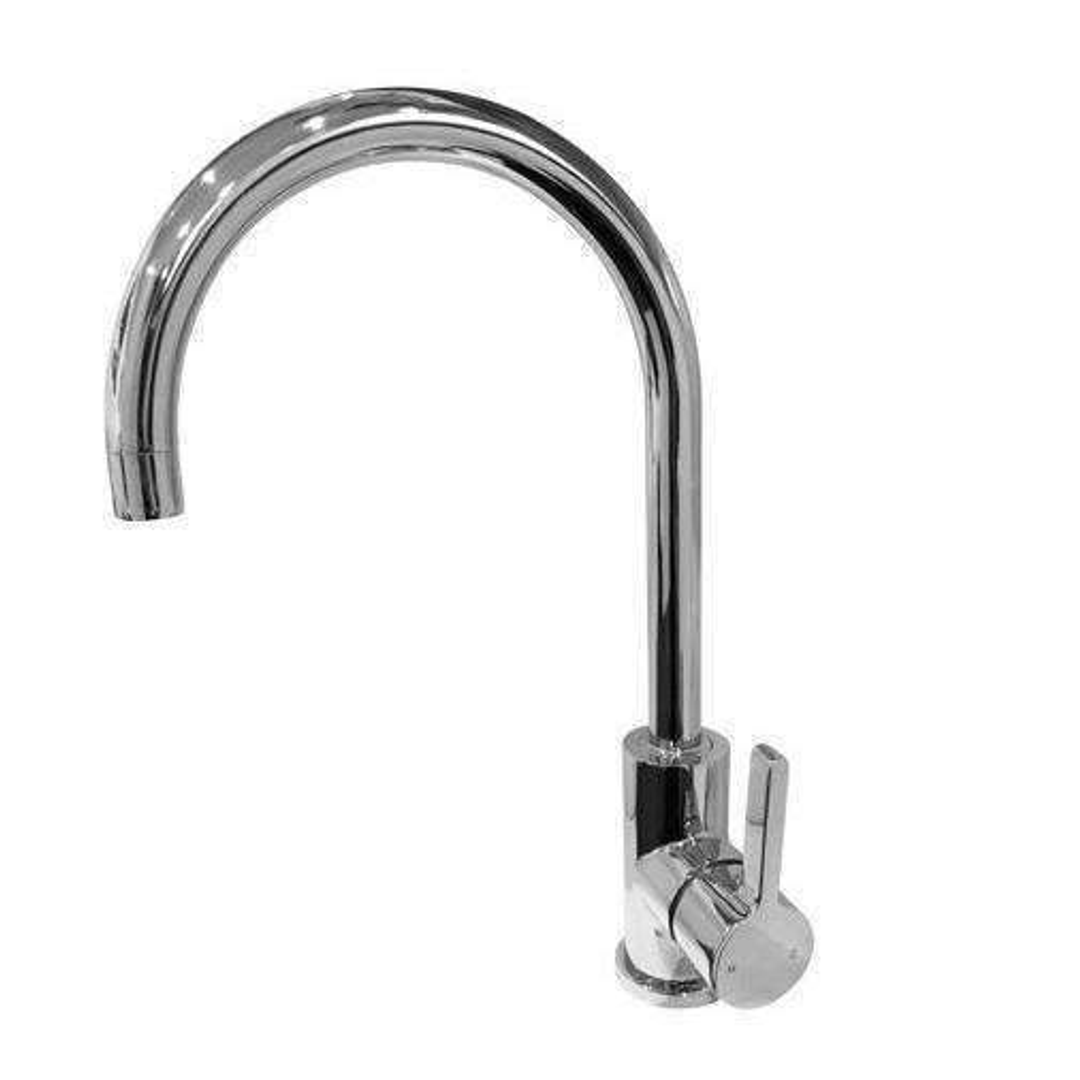 Castano Siera Gooseneck Sink Mixer Chrome Signsic