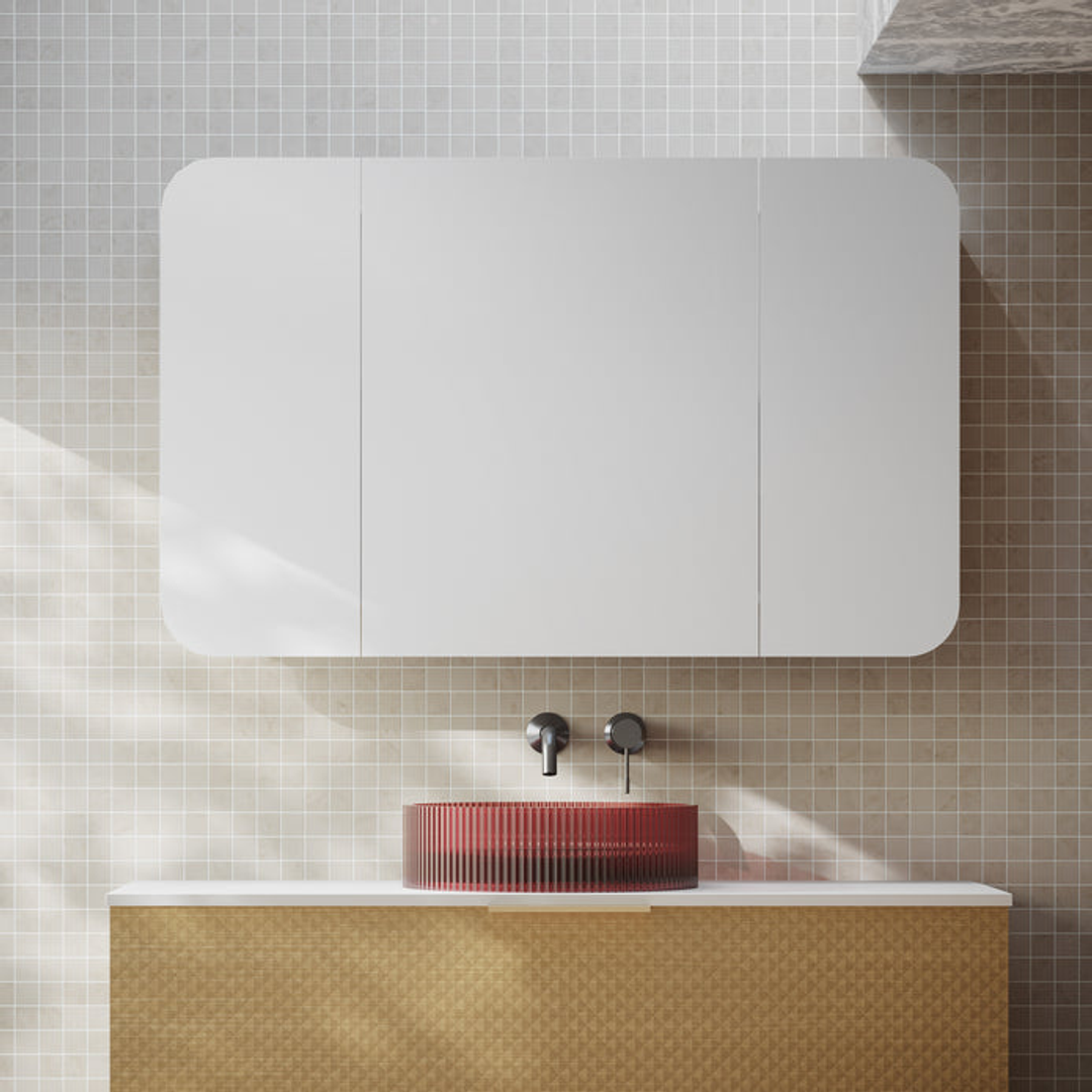 Cassa Design Rec Shaving Cabinet 1200x750mm Matte White