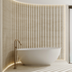 Cassa Design Vita HighRise Bath Matte White 1500mm