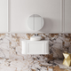 Cassa Design Westminster 900mm Curved Wall Hung Vanity 20mm Solid Stone Bench Top