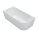 Cassa Design Auris Coner Back To Wall Bath Right Hand Corner Matte White 1400mm