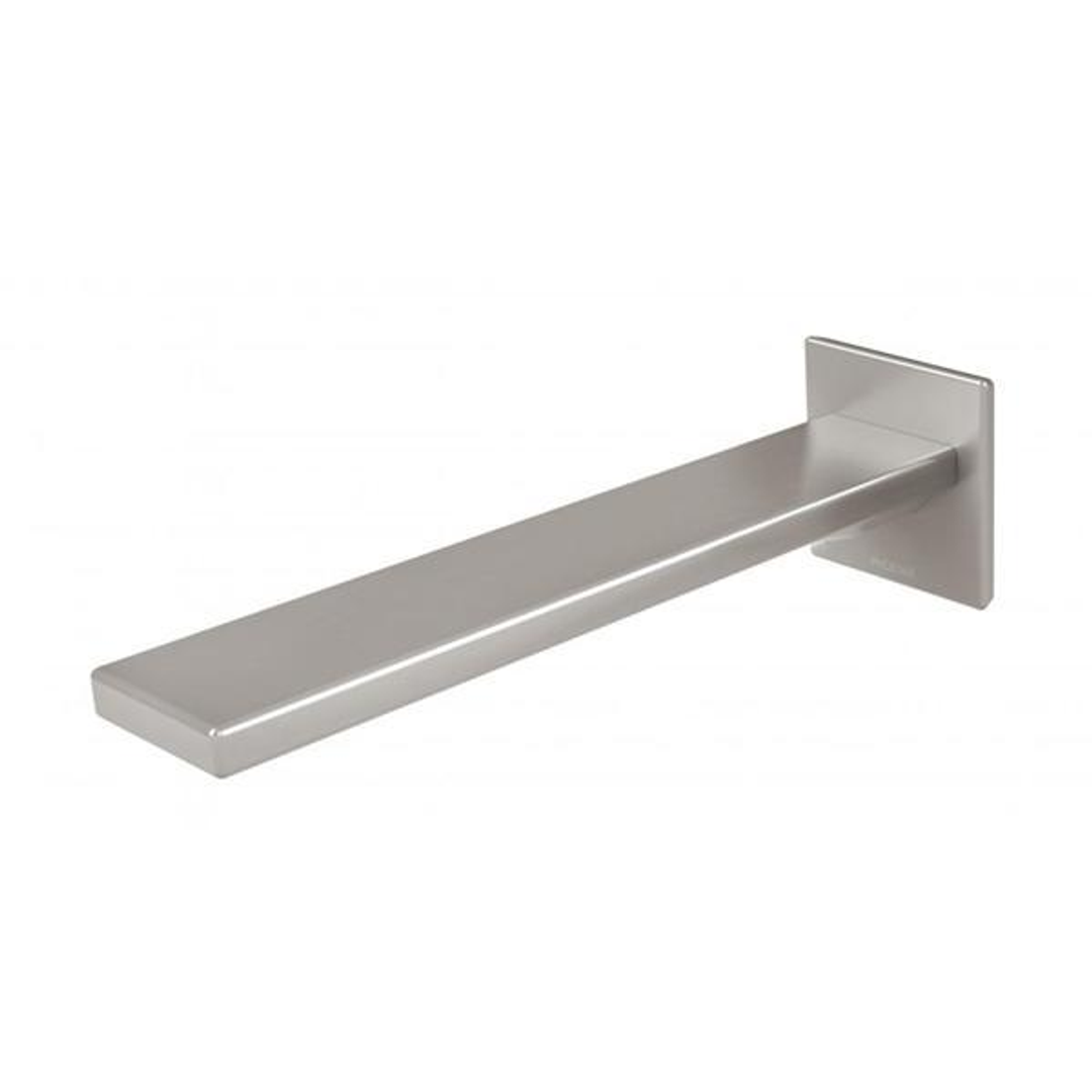 Phoenix Zimi Wall Bath Outlet 200mm - Brushed Nickel