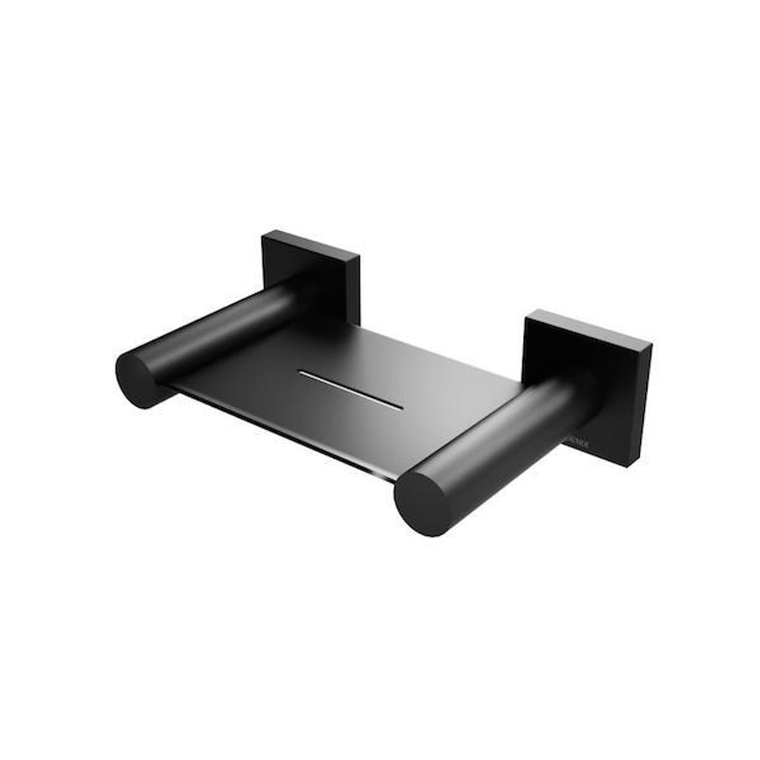 Phoenix Radii Soap Dish Square Plate-Matte Black