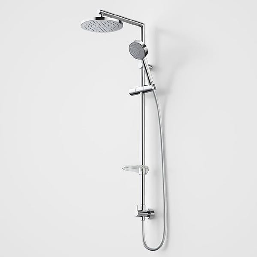 Caroma Essence Rail Shower With Overhead Chrome