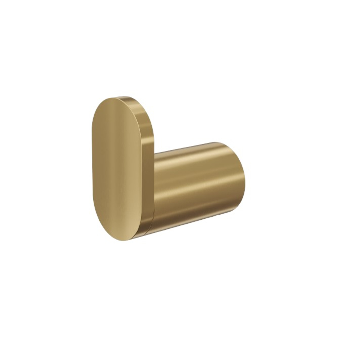 LINSOL Circle Single Robe Hook - Brushed Brass