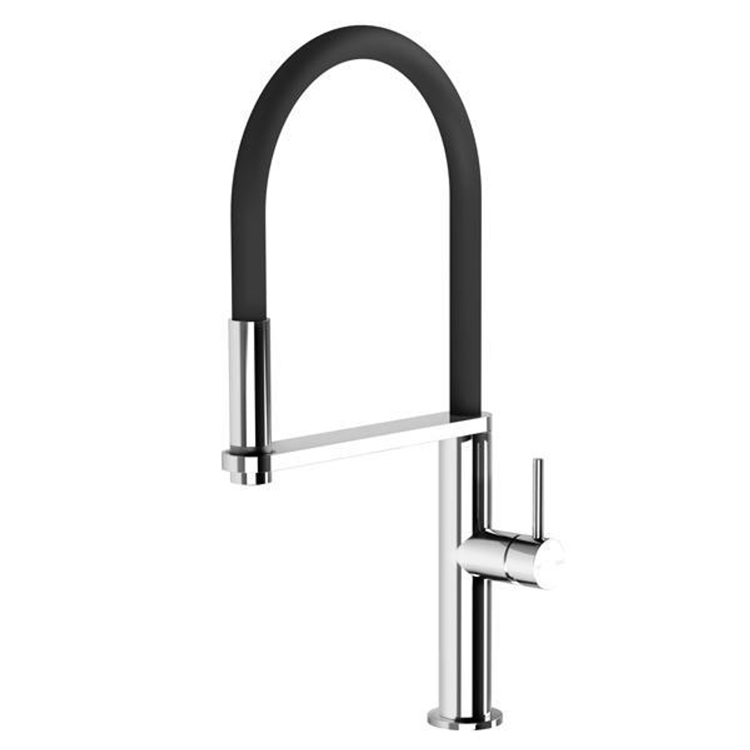 Phoenix Blix Flexible Hose Sink Mixer (Round) - Chrome