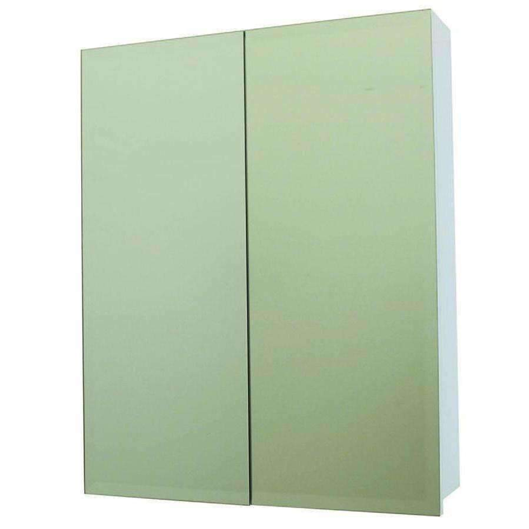 Castano Florence 600mm Mirrored Wall Cabinet White