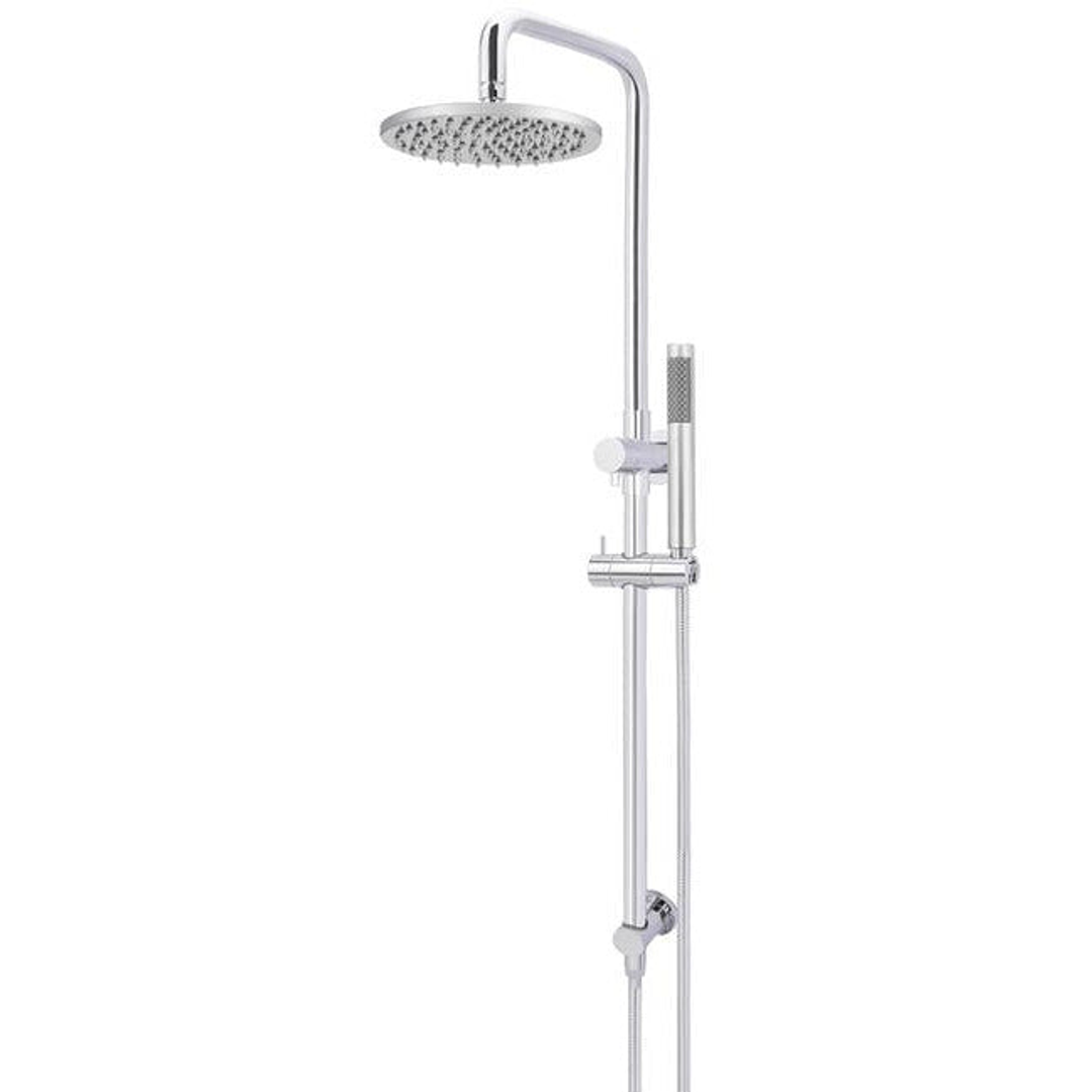 Meir Round Combination Shower Rail 200mm Rose & Hand Shower - Chrome