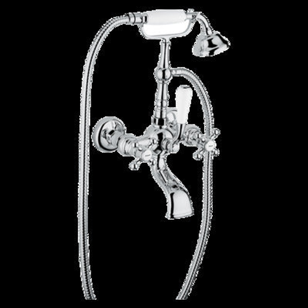 Provincial Wallmounted Bath Filler Chrome