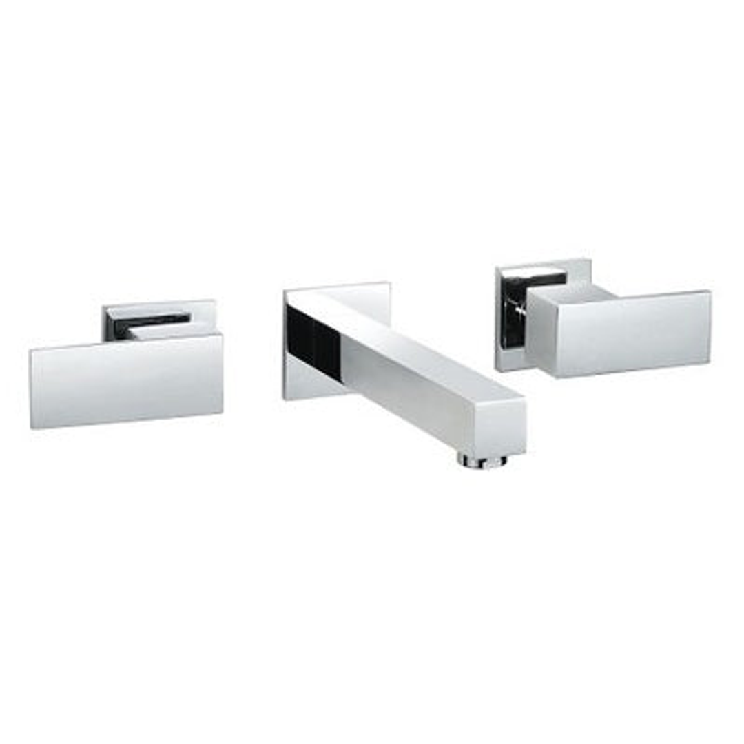 Aussie Life Square Handle Bath Set Chrome Tps-204